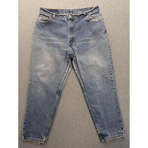 Vintage Levis 550 Jeans Womens 18 Short Blue Relaxed Tapered Made in USA 90s Y2K